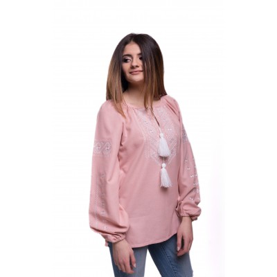 Embroidered Blouse "Happy Moments" pink